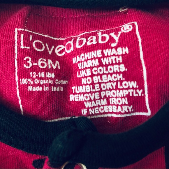L’Ovedbaby Magenta & black alphabet sleeper 3-6 months - Picture 3 of 3